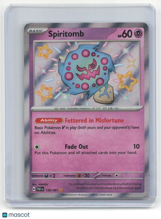 2024 Pokemon TCG Spiritomb Paldean Fates #158/091