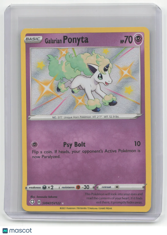 2021 Pokémon Galarian Ponyta Shining Fates #SV042/SV122 - Papa Joey's Collectibles