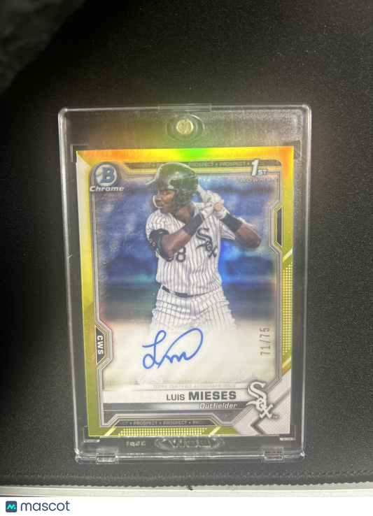2021 Bowman Chrome Baseball Luis Mieses Autograph /75