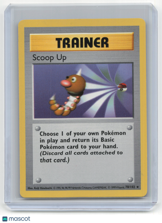 1999 Pokemon Scoop Up Base Set #78/102 Lightly Played Shadowless