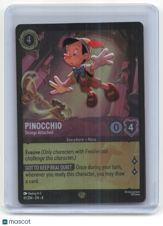 2025 Disney Lorcana Pinocchio Reign of Jafar #61/204