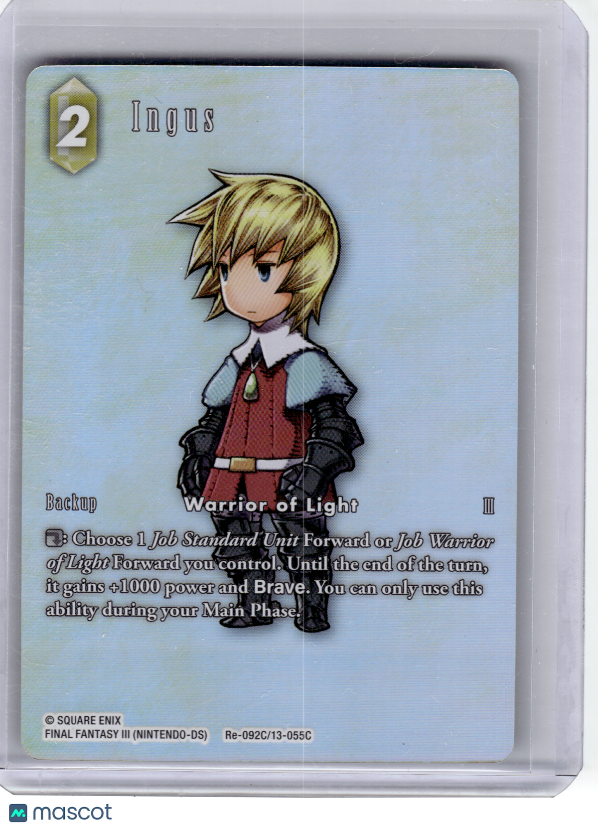 2025 Final Fantasy TCG—Ingus #Re-092C/13-055C Legacy Coll.—C Foil (Full Art)
