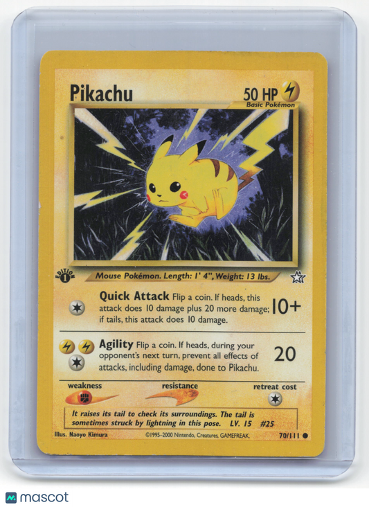 2000 Pokemon Pikachu Team Rocket #70/111 Heavily Played 1st Edition