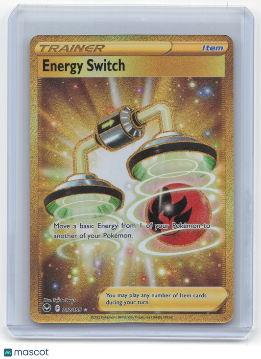 2022 Pokemon Energy Switch Silver Tempest #212/195 Near Mint FA