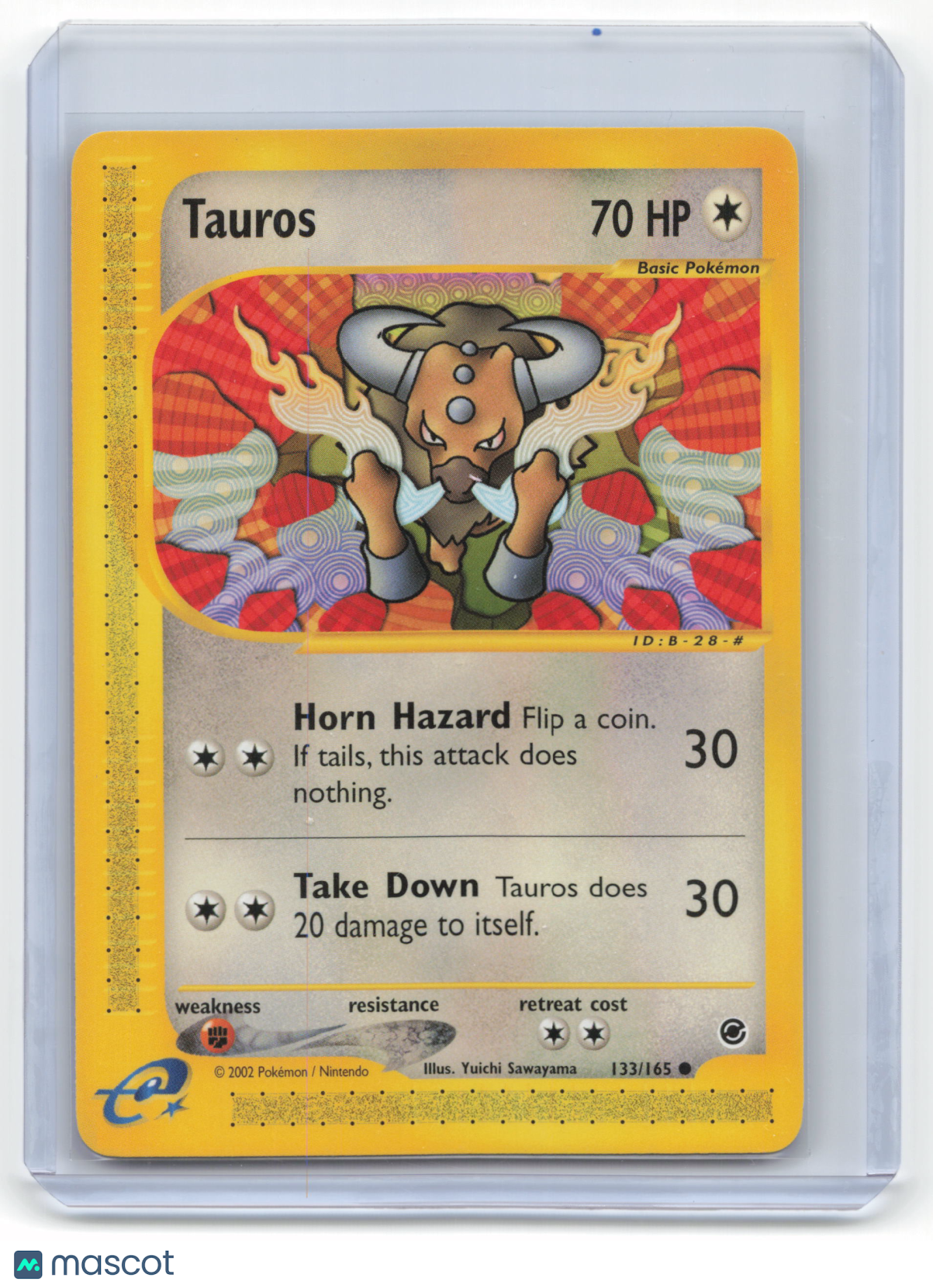 2002 Pokemon Tauros Expedition Base Set #133/165 Near Mint