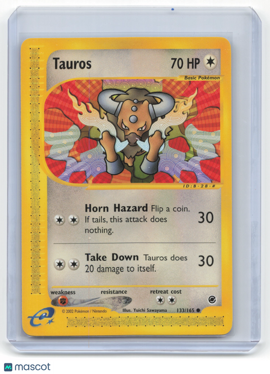 2002 Pokemon Tauros Expedition Base Set #133/165 Near Mint