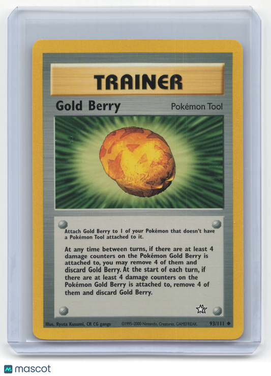 2000 Pokemon Gold Berry Neo Genesis #93/111 Near Mint