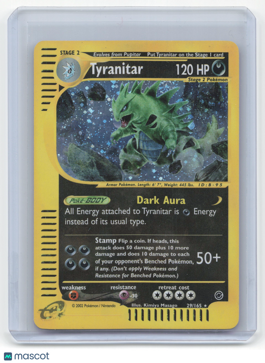 2002 Pokemon Tyranitar Expedition Base Set #29/165 Near Mint