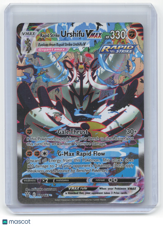 2021 Pokemon Rapid Strike Urshifu VMAX Battle Styles #170/163 Near Mint FA