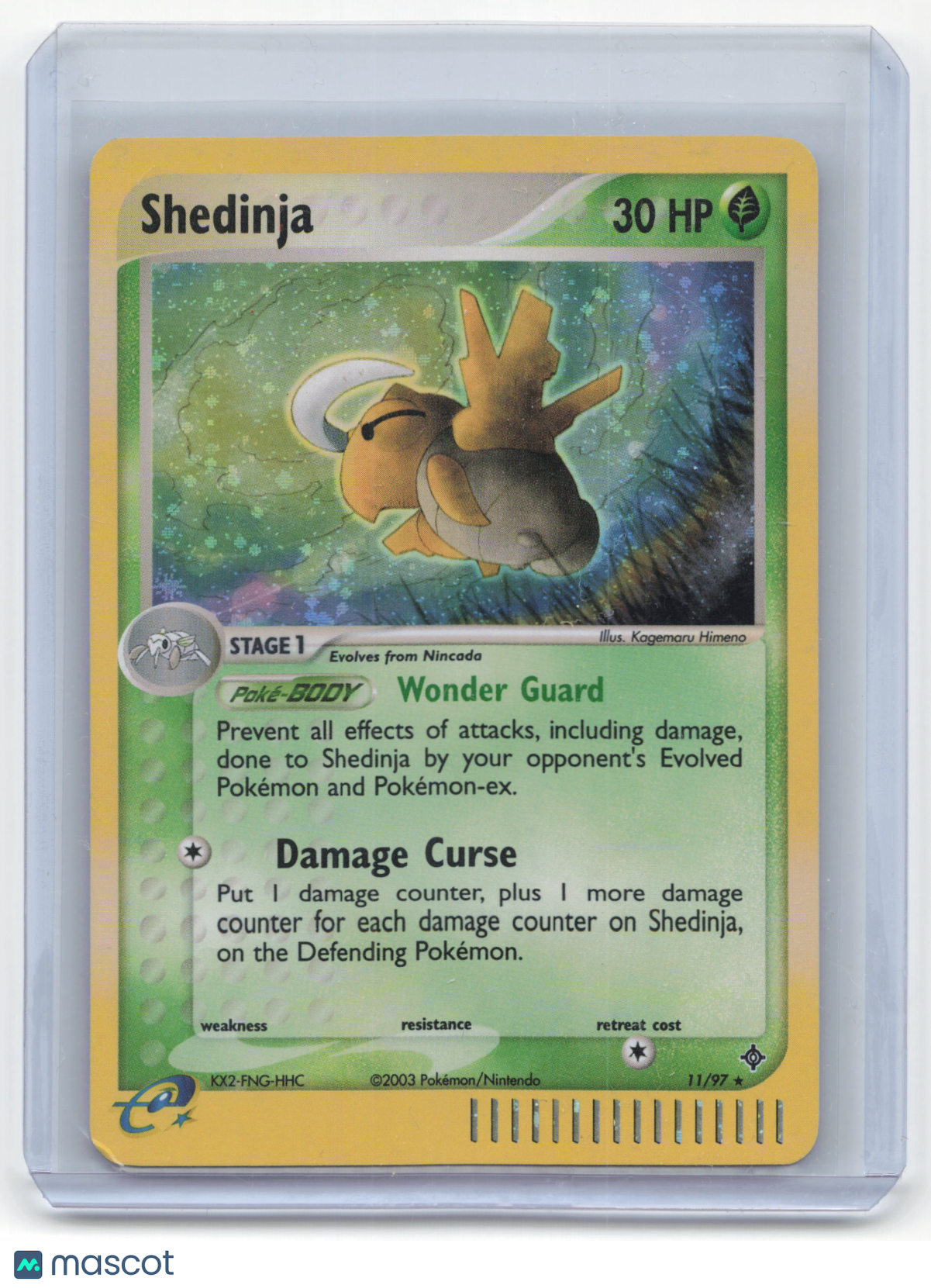 2003 Pokemon Shedinja EX Dragon #11/97 Lightly Played