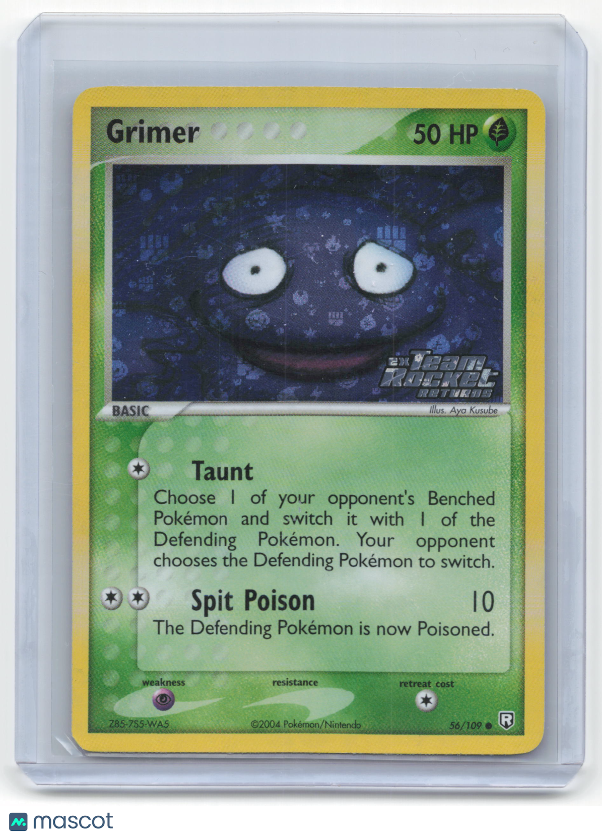 2004 Pokemon Grimer EX Team Rocket Returns #56/109 Lightly Played
