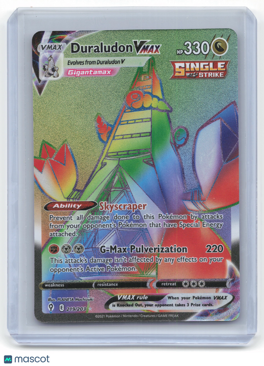 2021 Pokemon Duraludon VMAX Evolving Skies #219/203 Near Mint FA