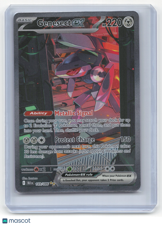 2024 Pokemon Genesect EX Black Bolt #169/86 Near Mint