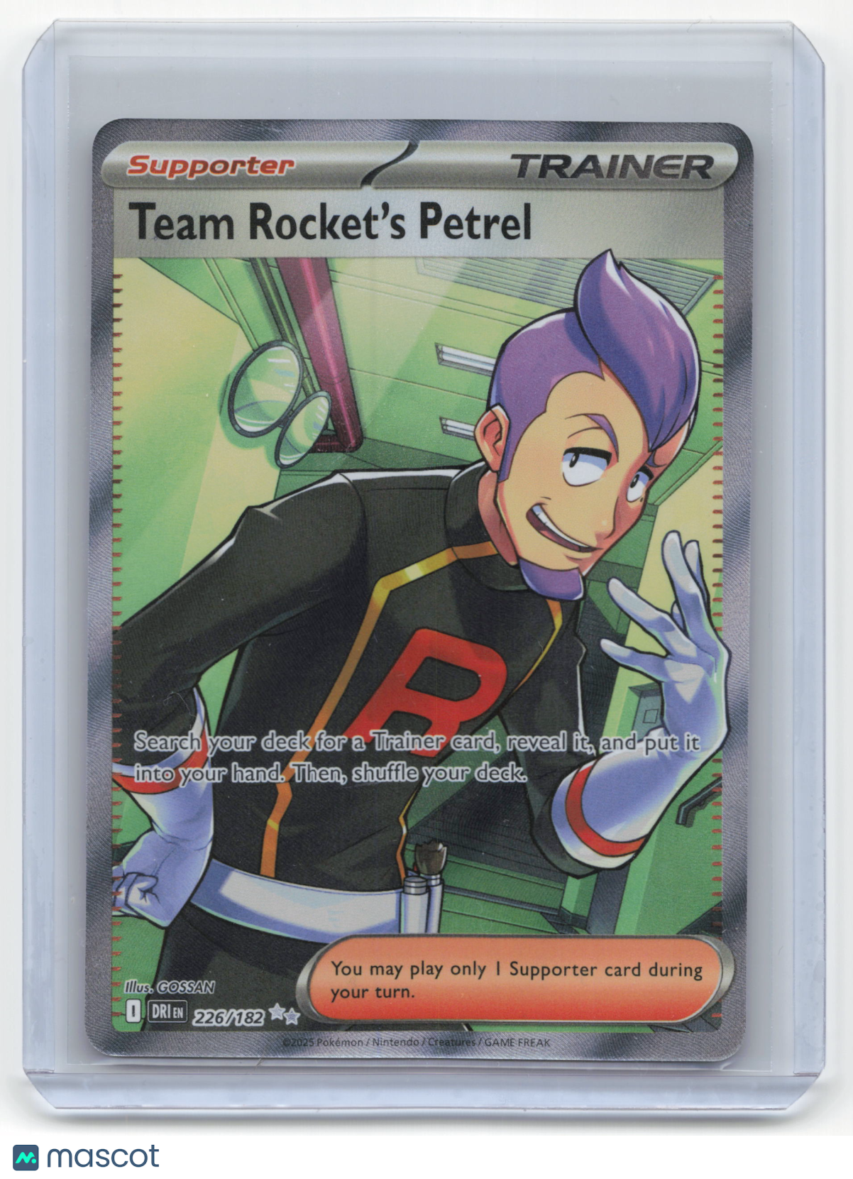 2025 Pokemon Team Rocket's Petrel Destined Rivals #226/182 Near Mint