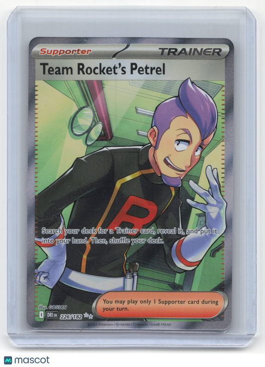 2025 Pokemon Team Rocket's Petrel Destined Rivals #226/182 Near Mint
