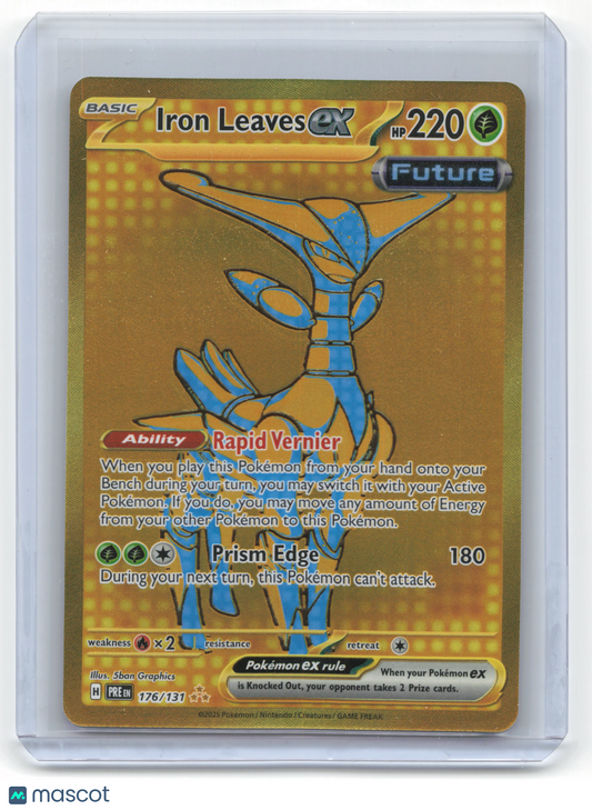 2025 Pokemon Iron Leaves EX Prismatic Evolutions #176/131 Near Mint
