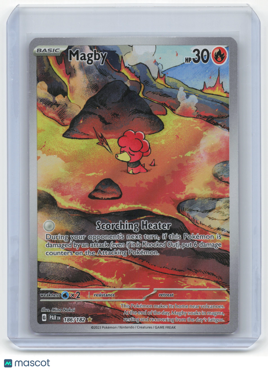 2023 Pokemon Magby Paradox Rift #186/182 Near Mint