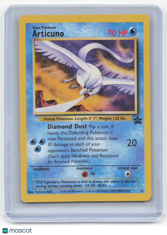 2000 Articuno Pokemon Promos #22 Near Mint