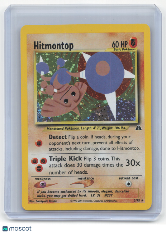 2001 Pokemon Hitmontop Neo Discovery #3/75 Moderately Played