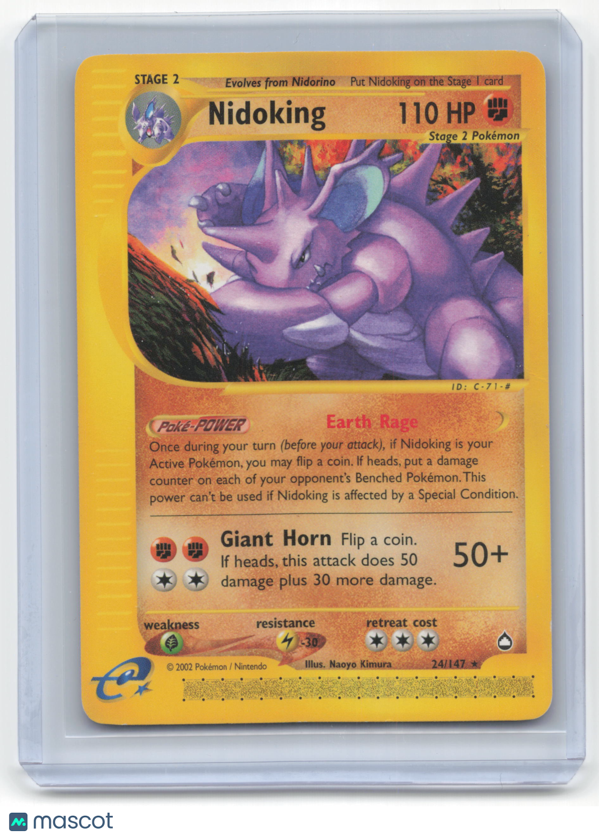 2002 Pokemon Nidoking Expedition Base Set #24/147 Lightly Played