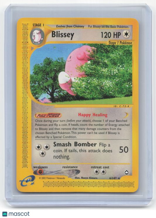2002 Pokemon Blissey Expedition Base Set #6/147 Near Mint