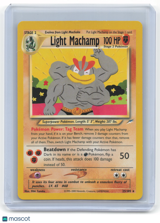 2001 Pokemon Light Machamp Neo Destiny #25/105 Lightly Played