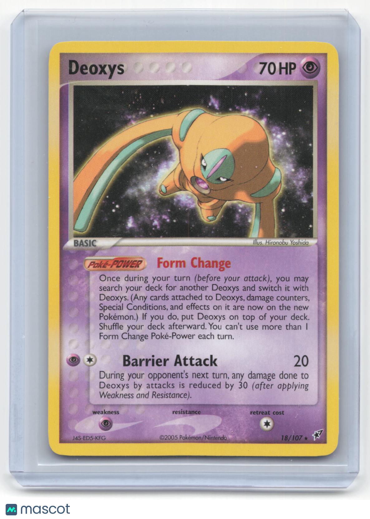 2005 Pokemon Deoxys EX Deoxys #18/107 Near Mint - Papa Joey's Collectibles