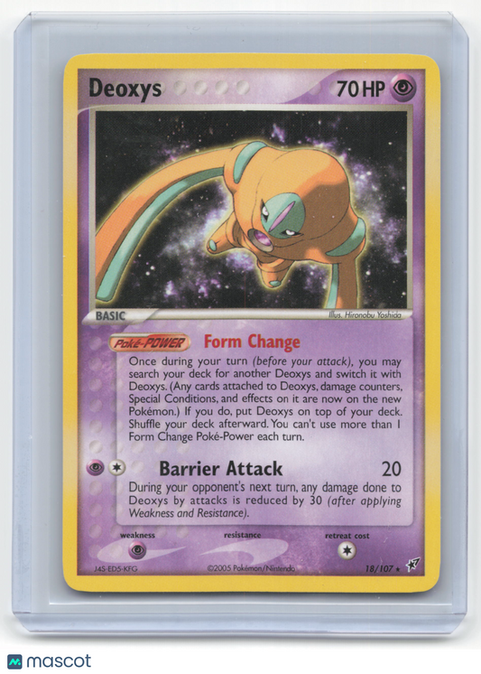 2005 Pokemon Deoxys EX Deoxys #18/107 Near Mint - Papa Joey's Collectibles