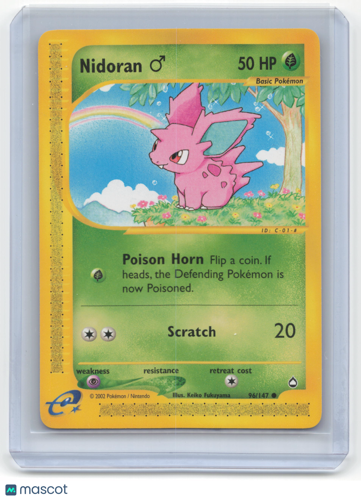 2002 Pokemon Nidoran♂ Expedition Base Set #96/147 Near Mint