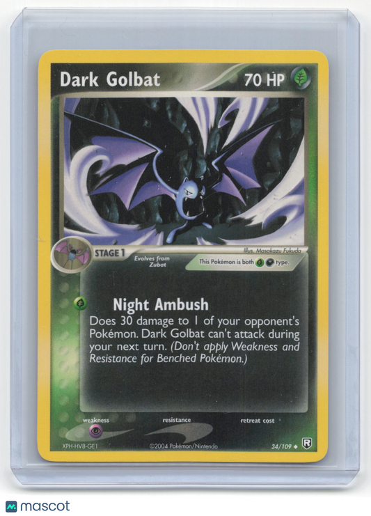 2004 Pokemon Dark Golbat EX Team Rocket Returns #34/109 Near Mint