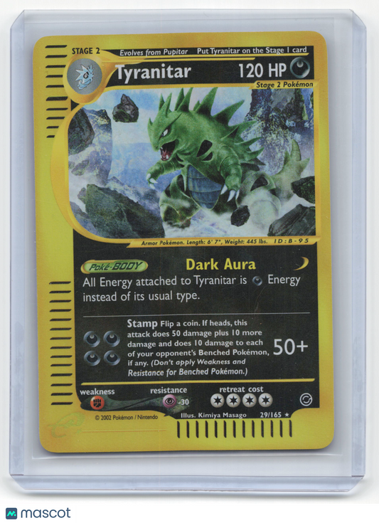 2002 Pokemon Tyranitar Expedition Base Set #29/165 Near Mint