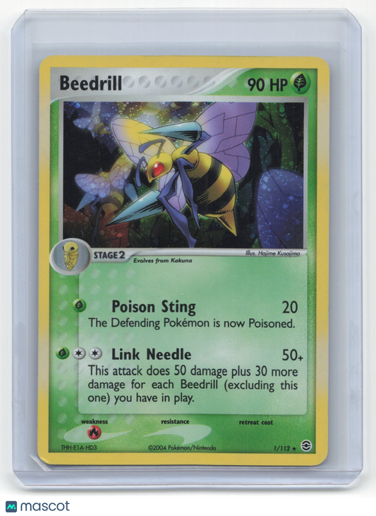 2004 Pokemon Beedrill FireRed & LeafGreen #1/112 Lightly Played