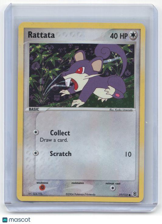 2004 Pokemon Rattata EX Team Rocket Returns #77/112 Near Mint