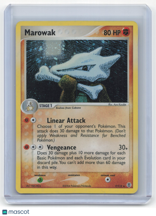 2004 Pokemon Marowak EX FireRed & LeafGreen #7/112 Heavily Played