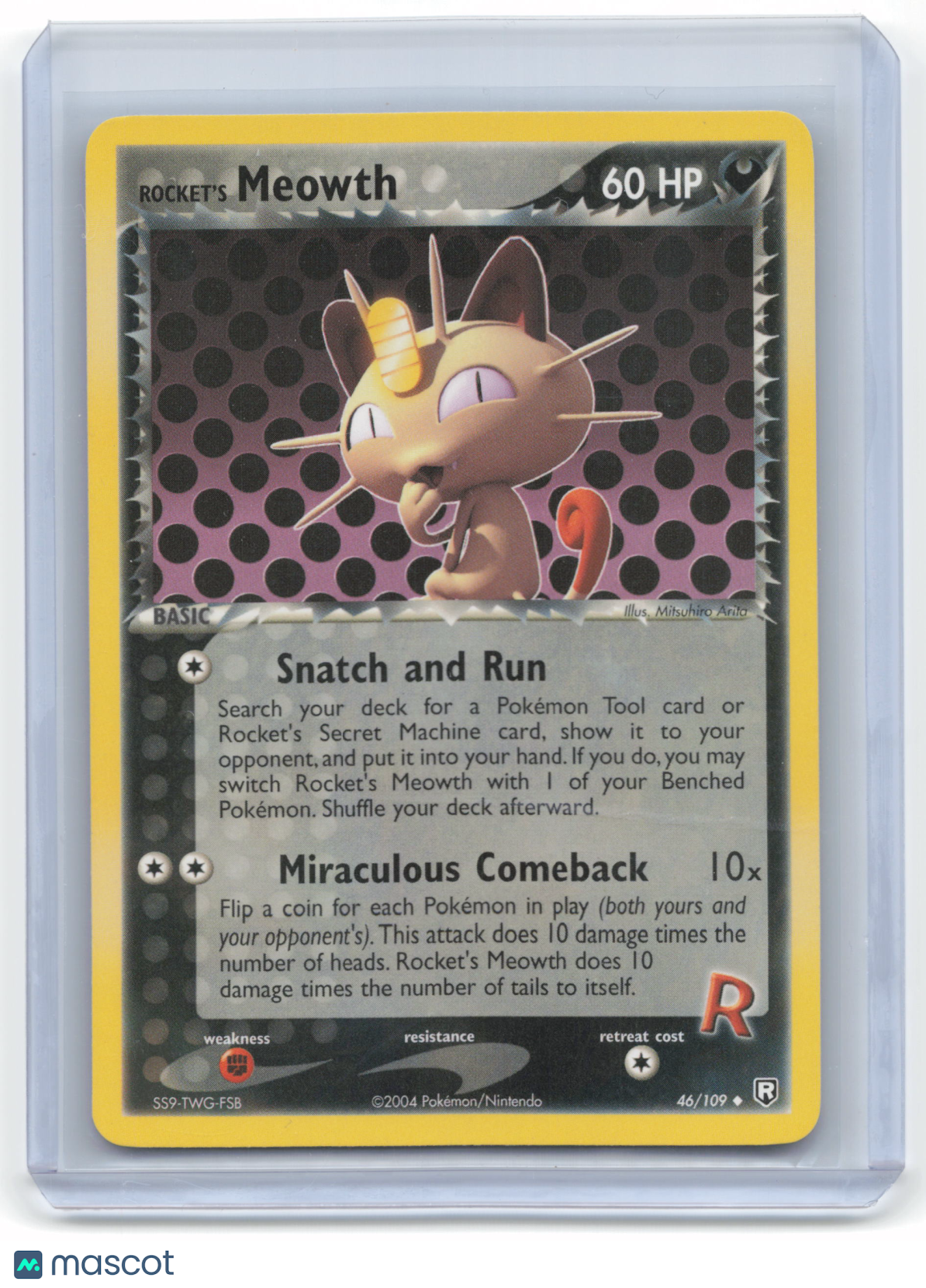 2004 Pokemon Rocket's Meowth EX Team Rocket Returns #46/109 Near Mint