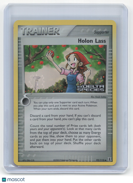 2005 Pokemon Holon Lass EX Delta Species #92/113 Near Mint