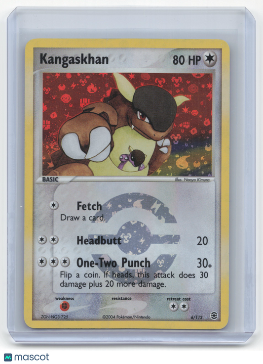 2004 Pokemon Kangaskhan FireRed & LeafGreen #6/112 Heavily Played - Papa Joey's Collectibles