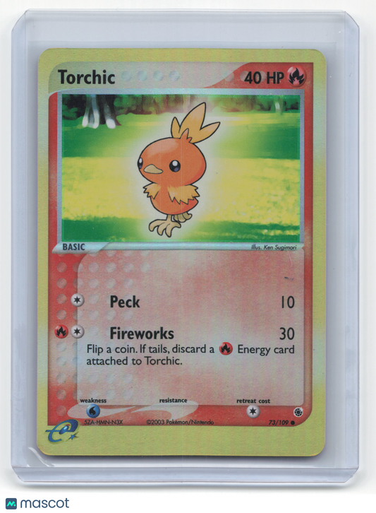 2003 Pokemon Torchic Ruby & Sapphire #73/109 Lightly Played