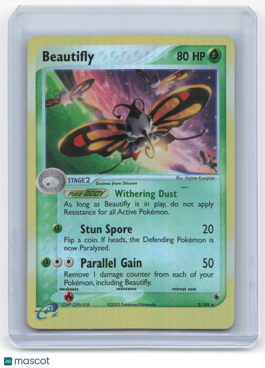 2003 Pokemon Beautifly Ruby & Sapphire #2/109 Lightly Played
