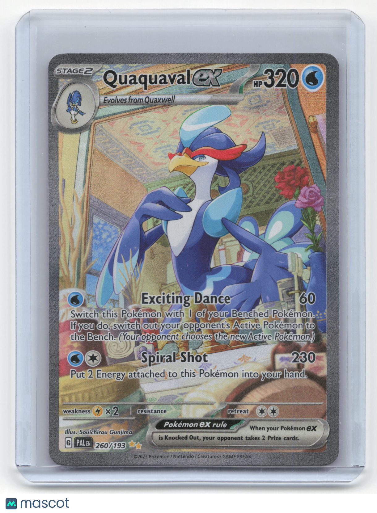 2023 Pokemon Quaquaval EX Paldea Evolved #260/193 Near Mint