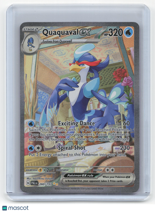 2023 Pokemon Quaquaval EX Paldea Evolved #260/193 Near Mint