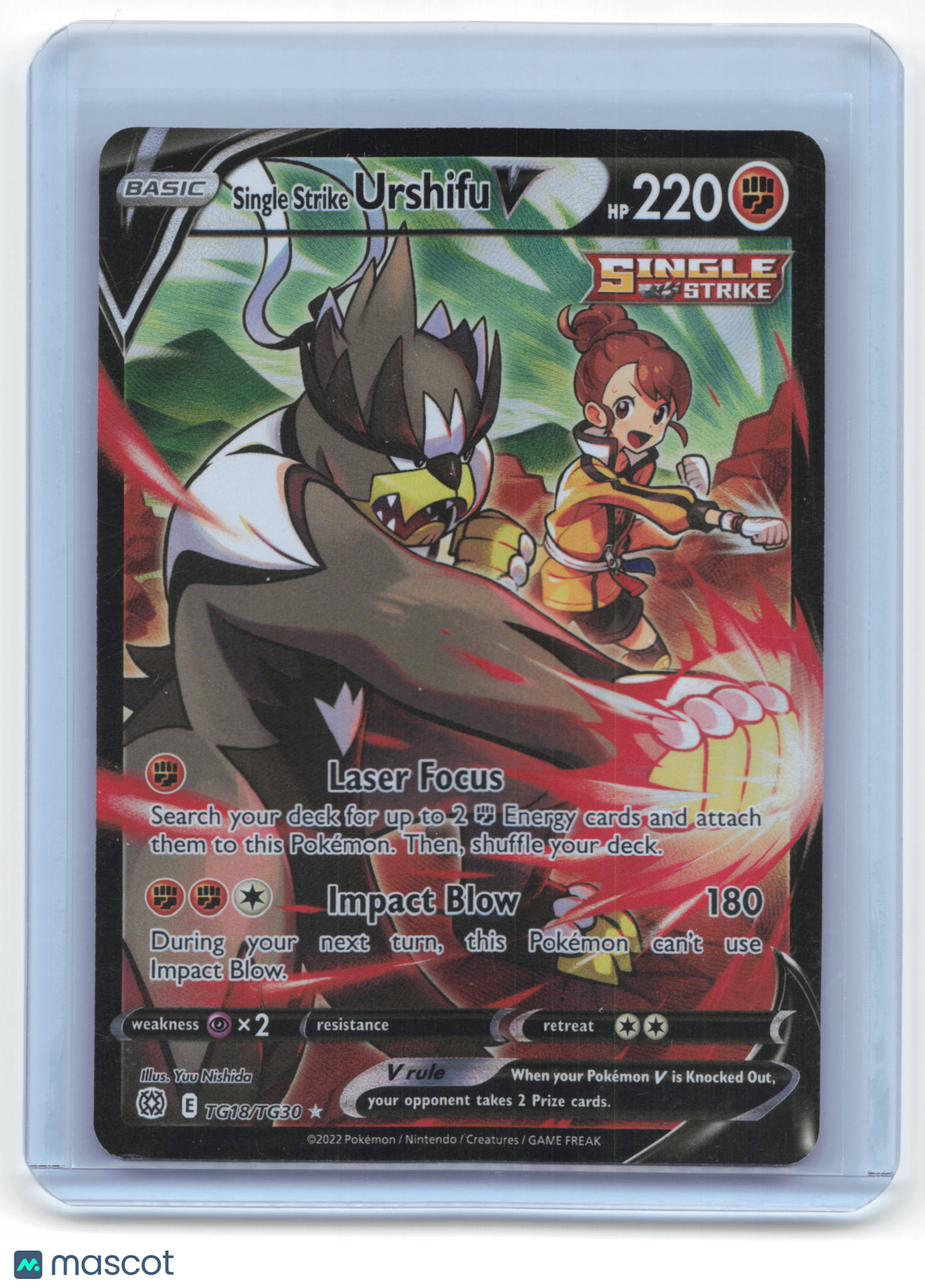 2022 Pokemon Single Strike Urshifu V Brilliant Stars #TG18/TG30 Near Mint