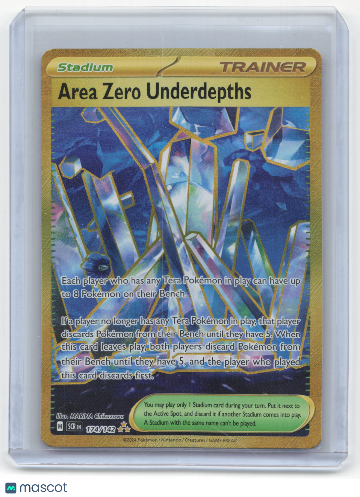 2024 Pokemon Area Zero Underdepths Stellar Crown #174/142 Near Mint SR