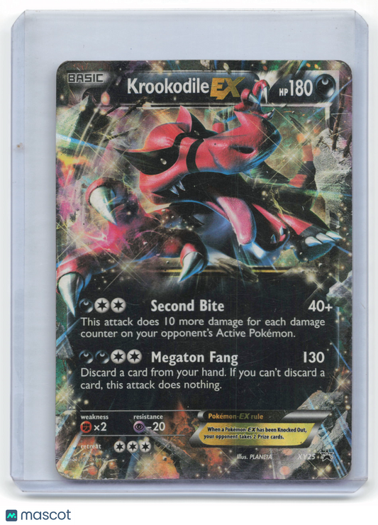 2014 Pokemon Krookodile EX XY #XY25 Damaged