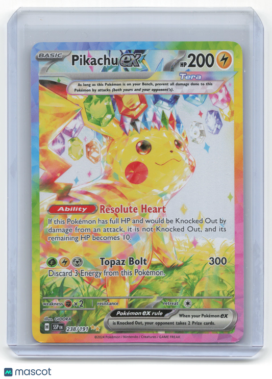 2024 Pokemon Pikachu EX Surging Sparks #238/191 Lightly Played