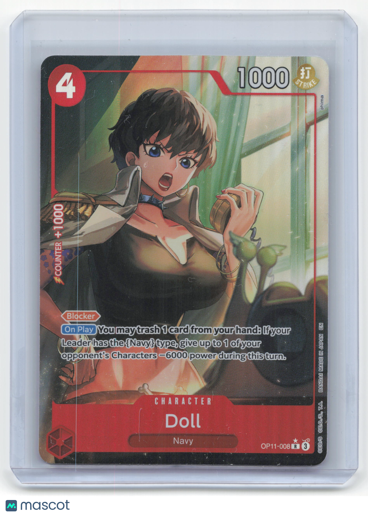 2023 One Piece Card Game Doll A Fist of Divine Speed #OP11-008 Near Mint
