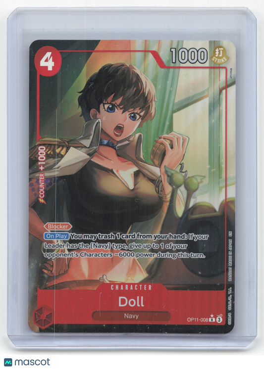 2023 One Piece Card Game Doll A Fist of Divine Speed #OP11-008 Near Mint