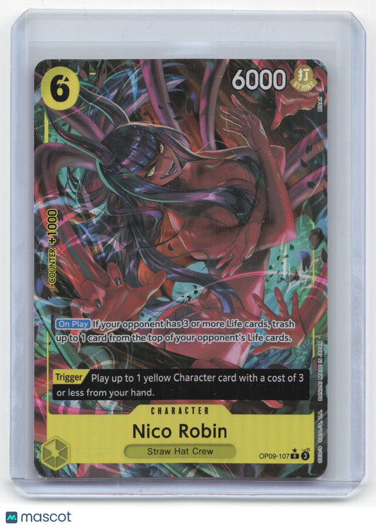 2023 One Piece Card Game Nico Robin Emperors of the New World #OP09-107 NM