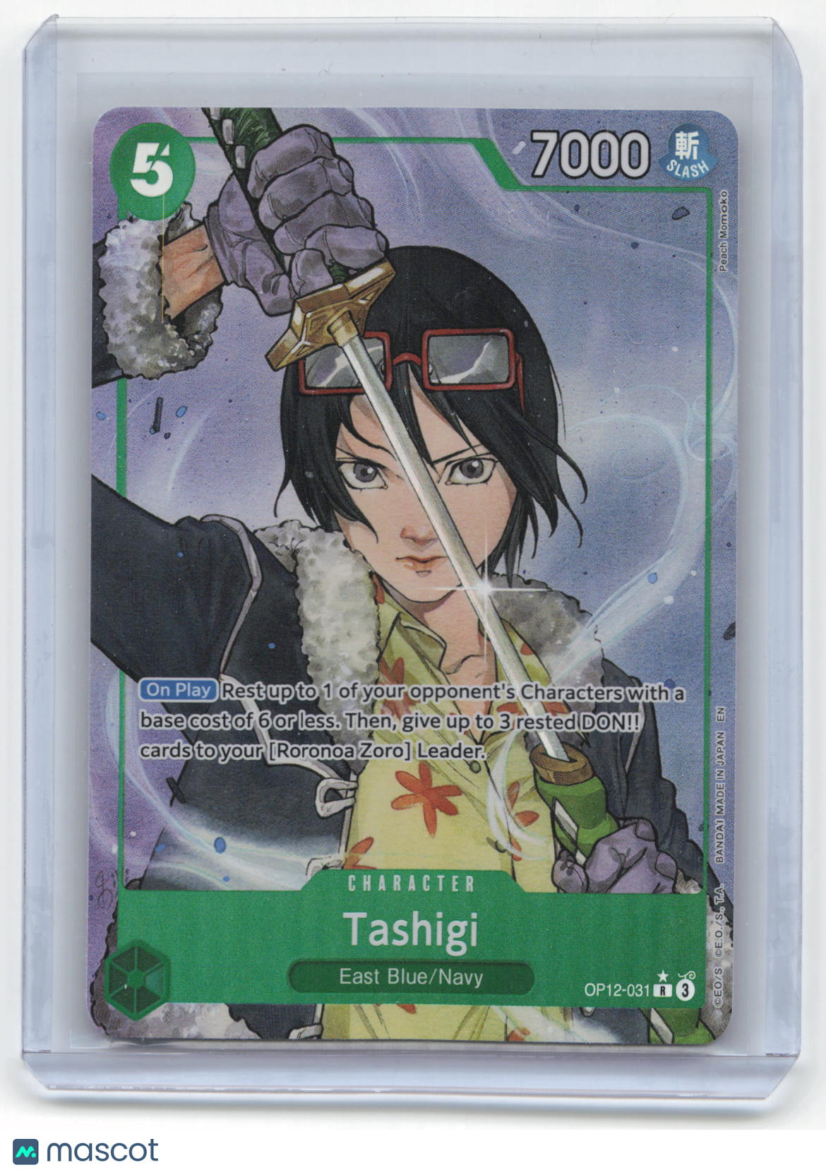 2023 One Piece Card Game Tashigi Legacy of the Master #OP12-031 Near Mint