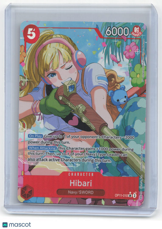 2022 One Piece Card Game Hibari A Fist of Divine Speed #OP11-010 Near Mint